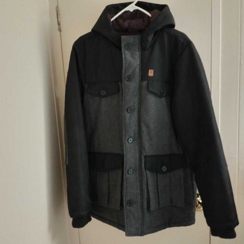 Brooklyn Industries Men's Winter Charcoal Coat Medium